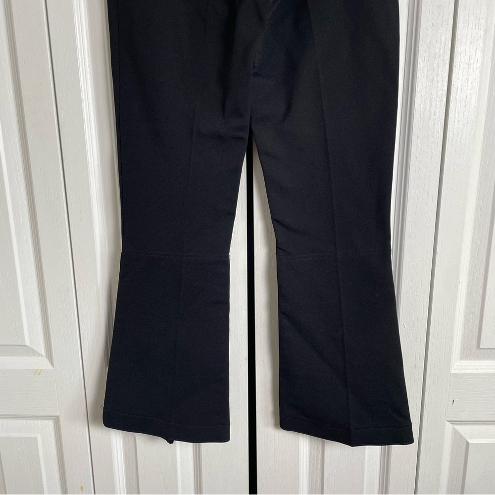 Vintage Flare Ski Snow Pants Womens 8 Black Made in USA Nylon Wool blend Stirrup - Picture 8 of 15